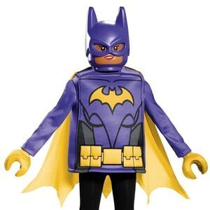 Girls LEGO Batgirl Movie Classic Costume Cosplay Batman Dress Up Kids M 7/8